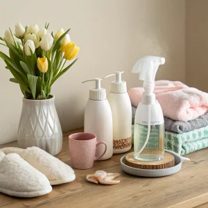Cleaning Samples + Personal Care Samples + Ceramic Vase + Cosy Slippers + Ceramic Mug + Aromatherapy Diffuser Bundle